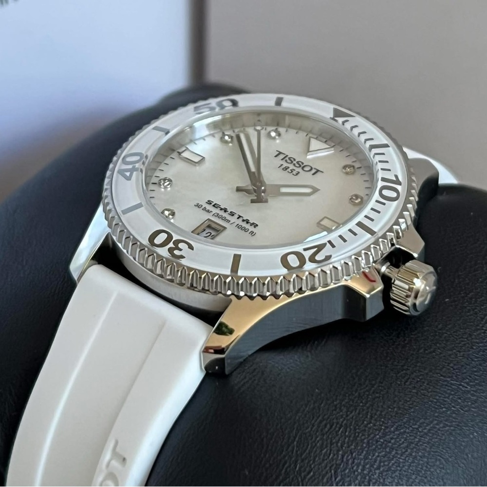 💰SOLD - T120.210.17.116.00 - Tissot Women’s Seastar 1000 36MM - Picture 4 of 13